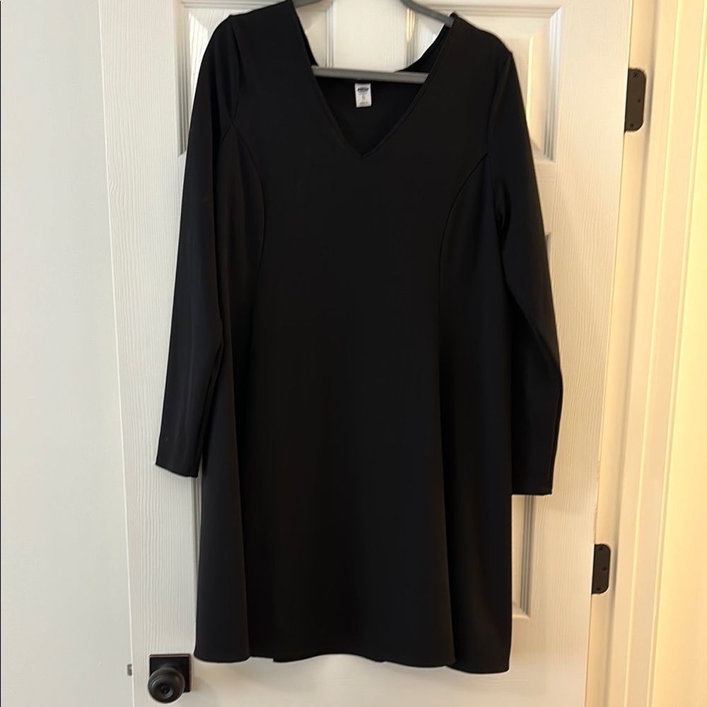 Black V-Neck Dress